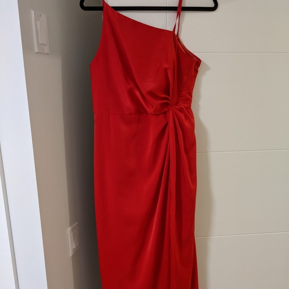 Aidan Mattox Red Gown - size 10 - Picture 2 of 2